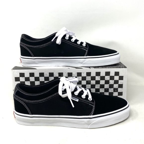 VANS Skate Chukka Low Shoe Womens Casual Sneaker Black Suede Canvas VN0A4BX4Y28 - Picture 2 of 12